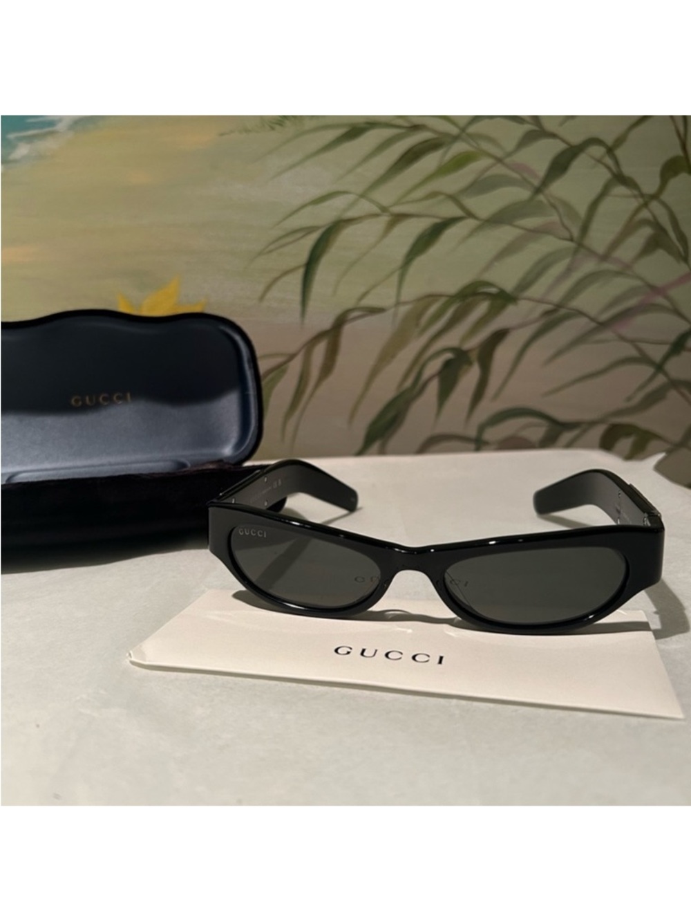 NWT GUCCI GG1635S Black Cat-Eye Sunglasses (003) 53 - 17 - 140 - Picture 3 of 16